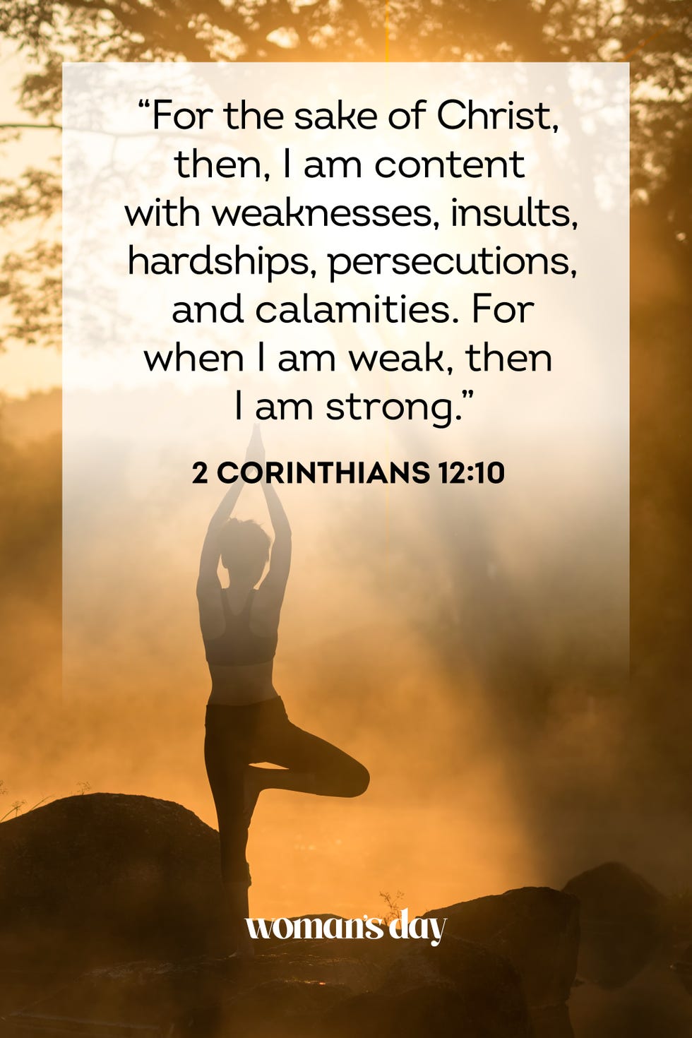 bible verses about stress 2 corinthians 12 10
