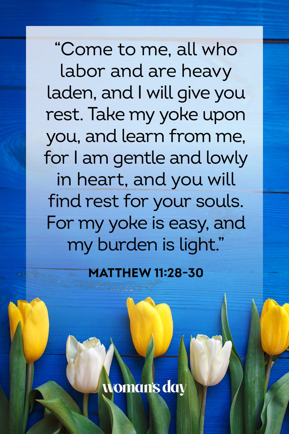 bible verses about stress matthew 11 28 30