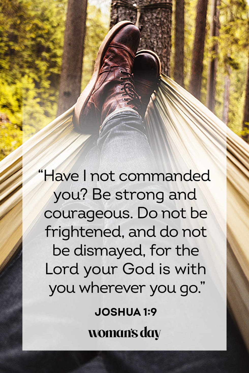 bible verses about stress joshua 1 9