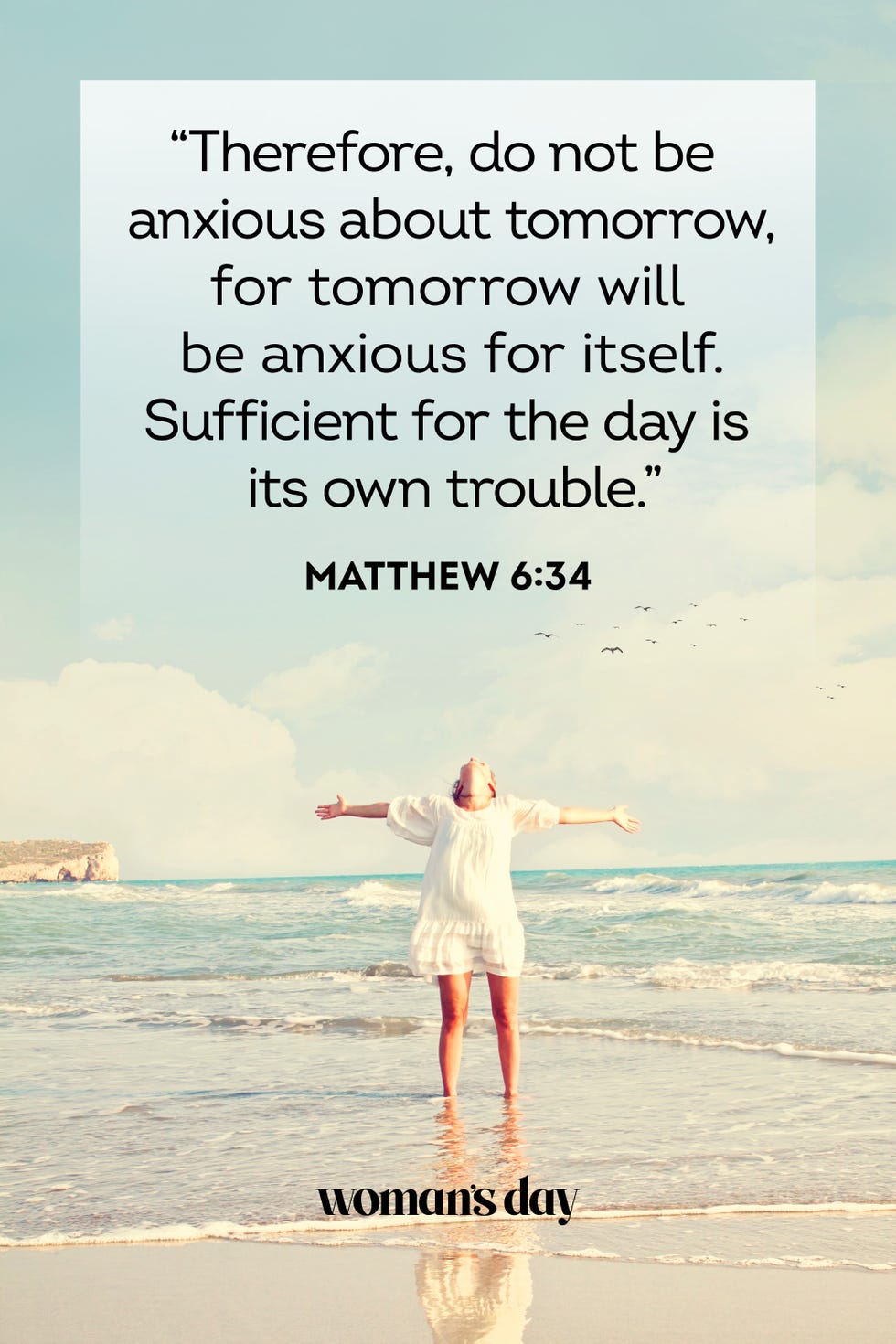 bible verses about stress matthew 6 34