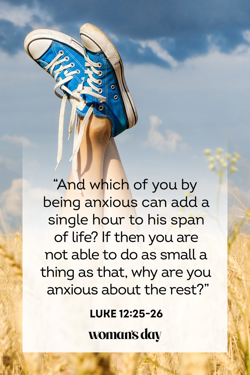 bible verses about stress luke 12 25 26