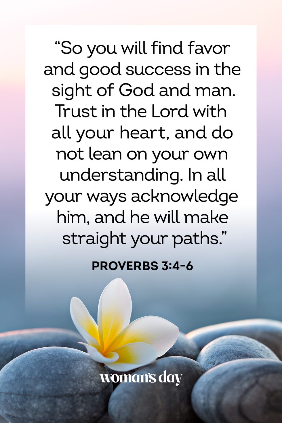 bible verses about stress proverbs 3 4 6