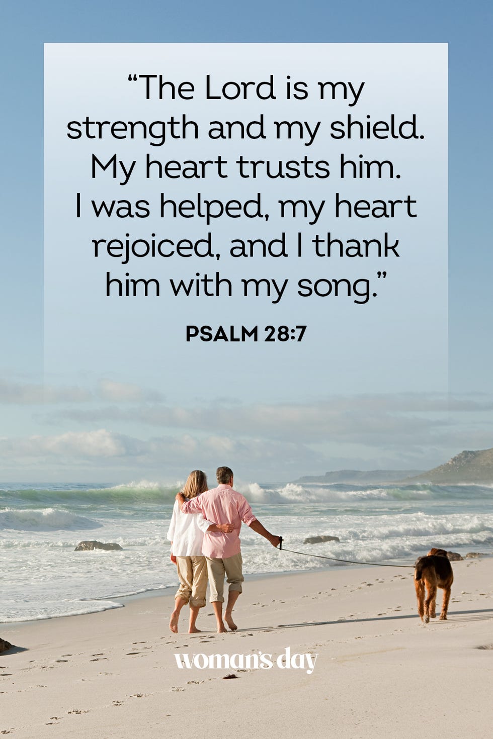 verses about trusting god psalm 28 7