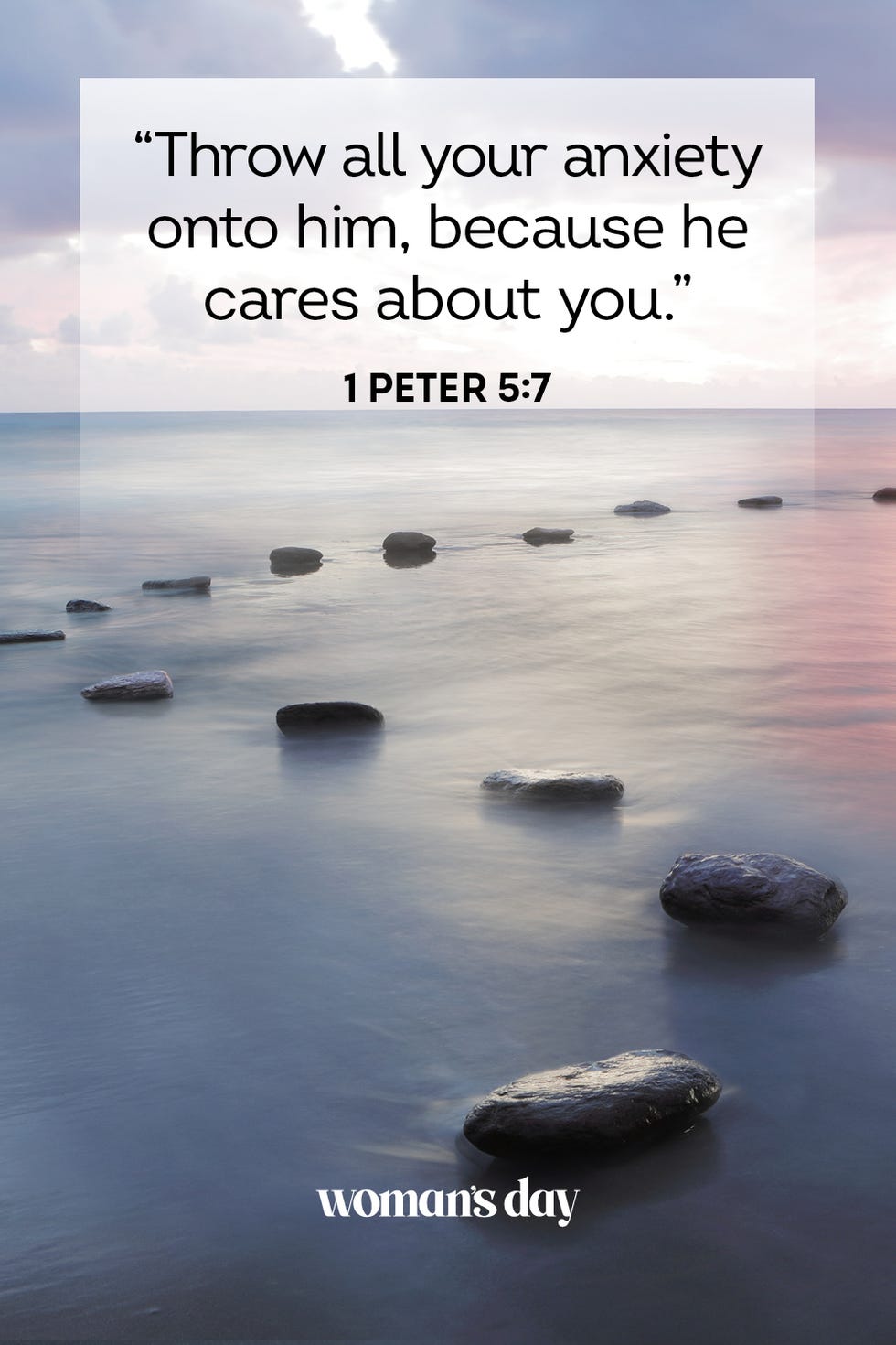verses about trusting god 1 peter 5 7
