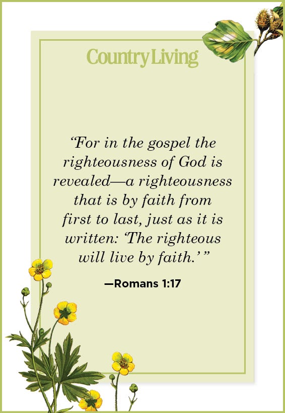 Quote from Romans 1:17 