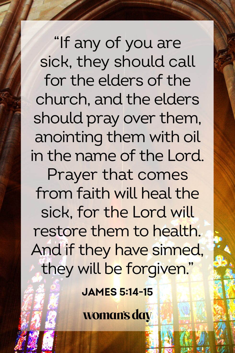 healing scriptures james 5 14 15